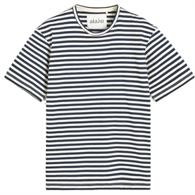 Aiayu Classic Circular Striped T-shirt, Mix Night 